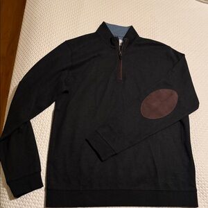 Sharp Lad Brewster Quarter Zip in Coal Heather